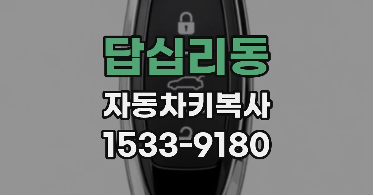 답십리동 자동차키복사