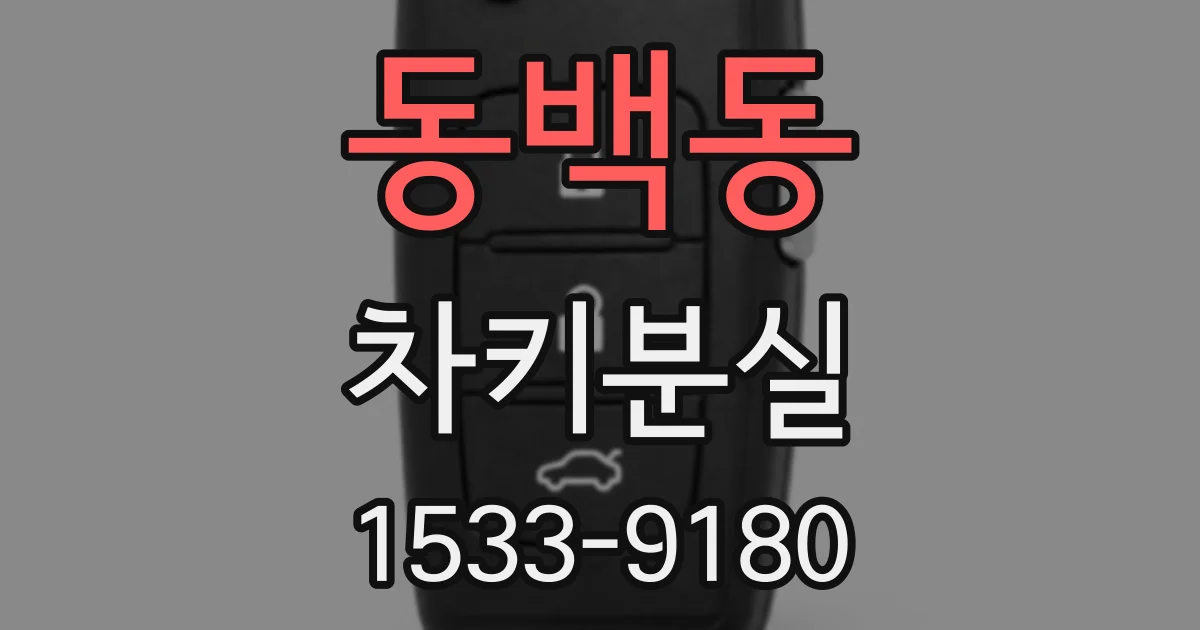 동백동 차키분실