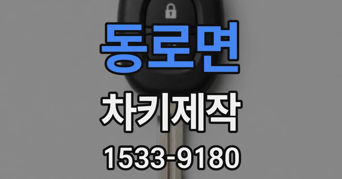 동로면 차키제작