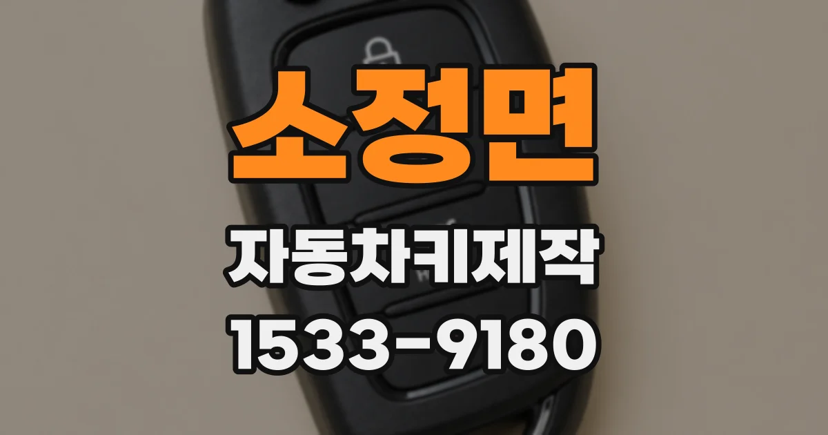 소정면 자동차키제작