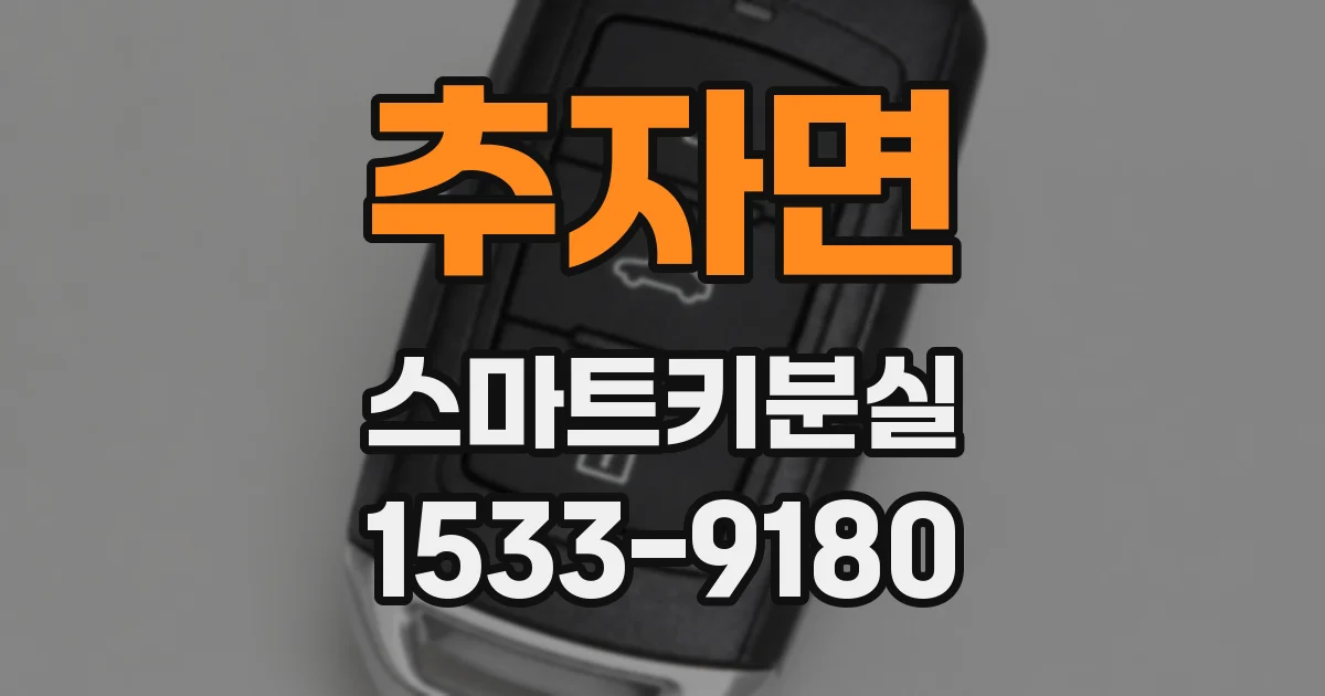 추자면 스마트키분실
