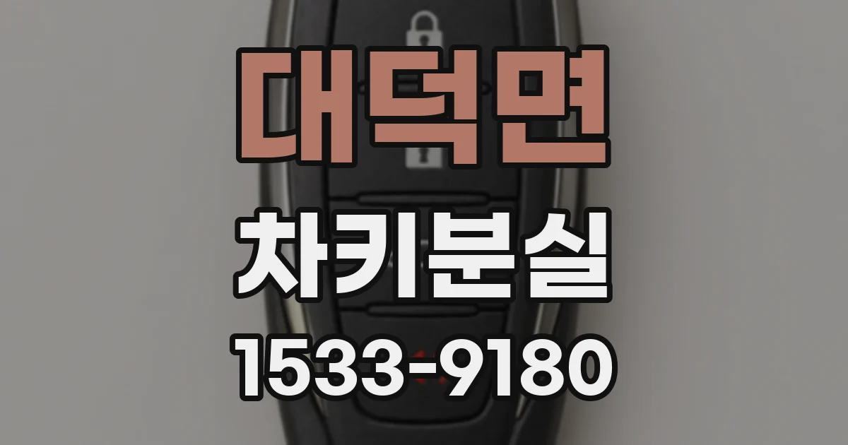 대덕면 차키분실