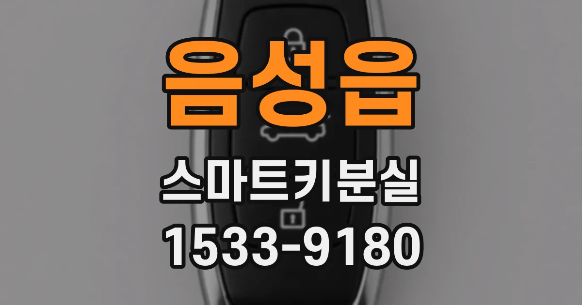 음성읍 스마트키분실