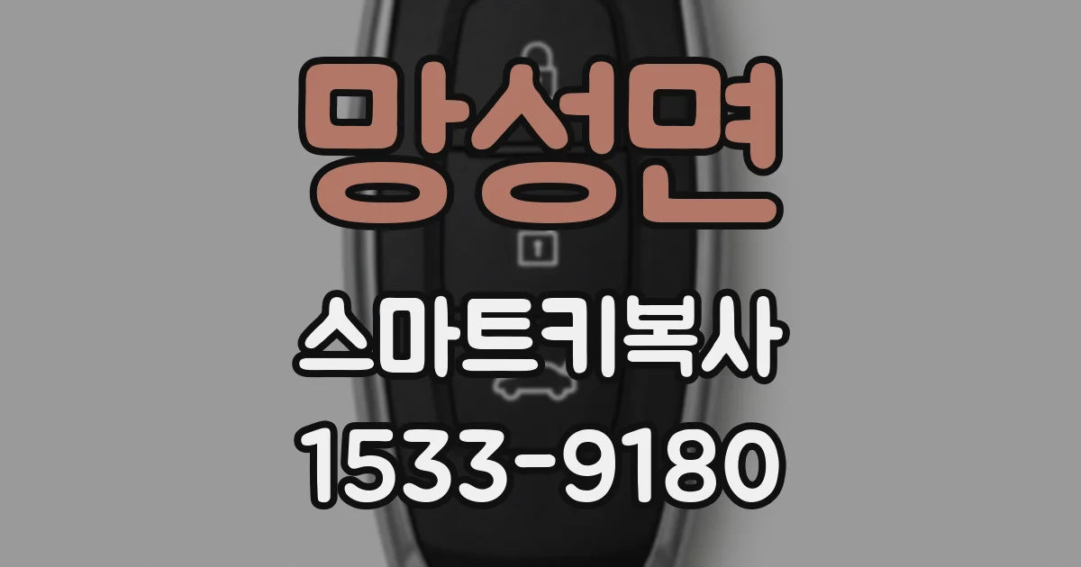 망성면 스마트키복사