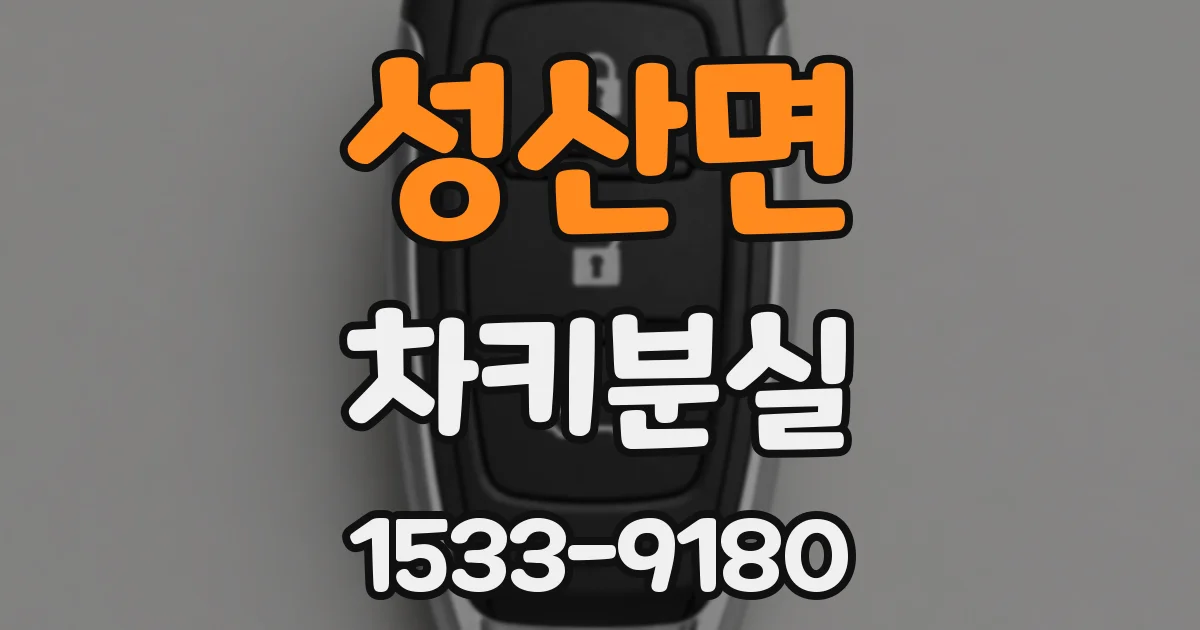 성산면 차키분실