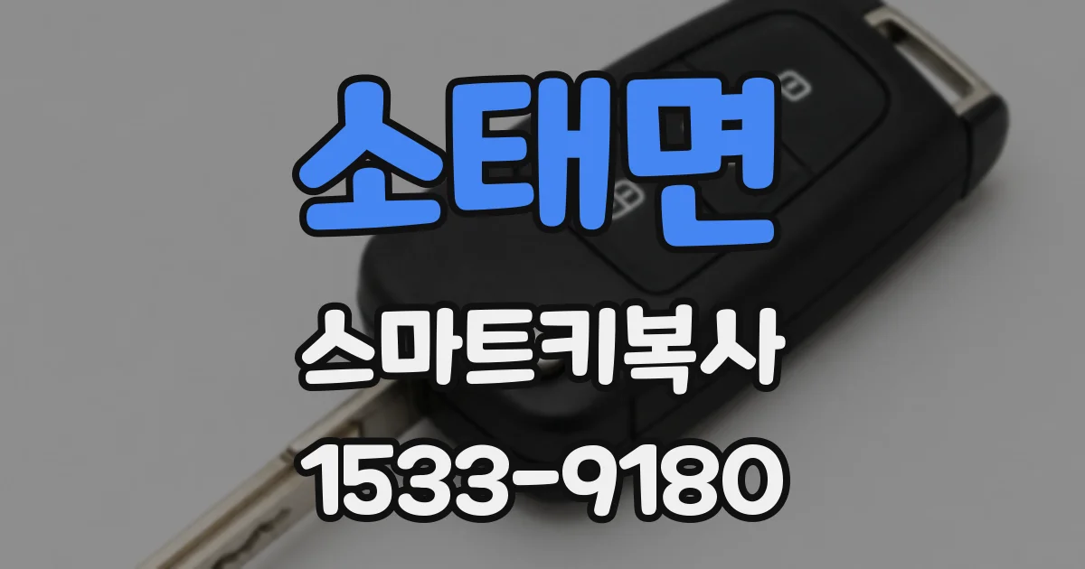 소태면 스마트키복사