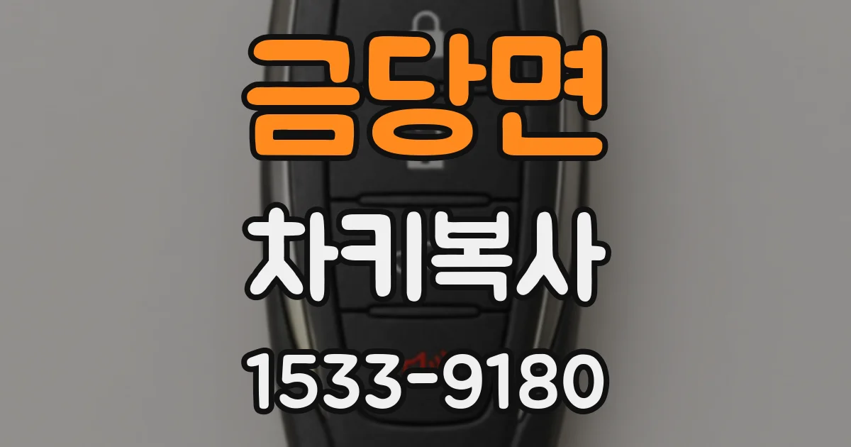 금당면 차키복사