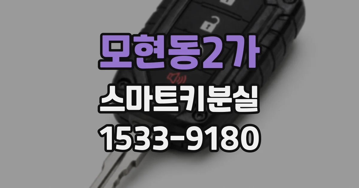 모현동2가 스마트키분실