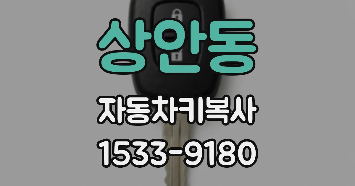 상안동 자동차키복사