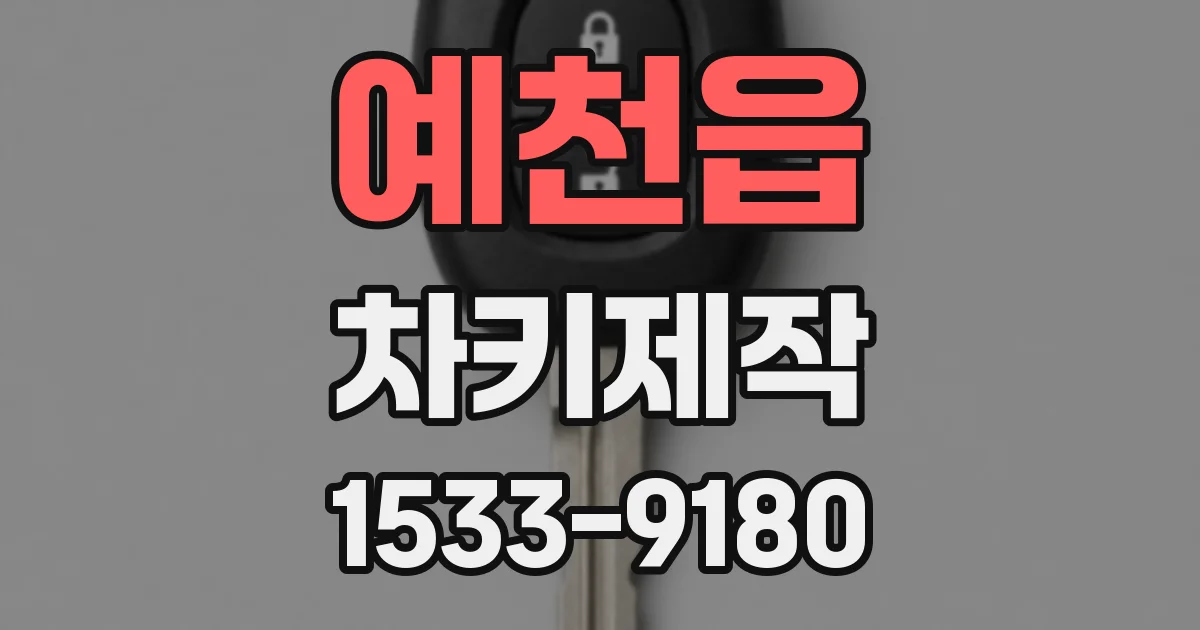 예천읍 차키제작