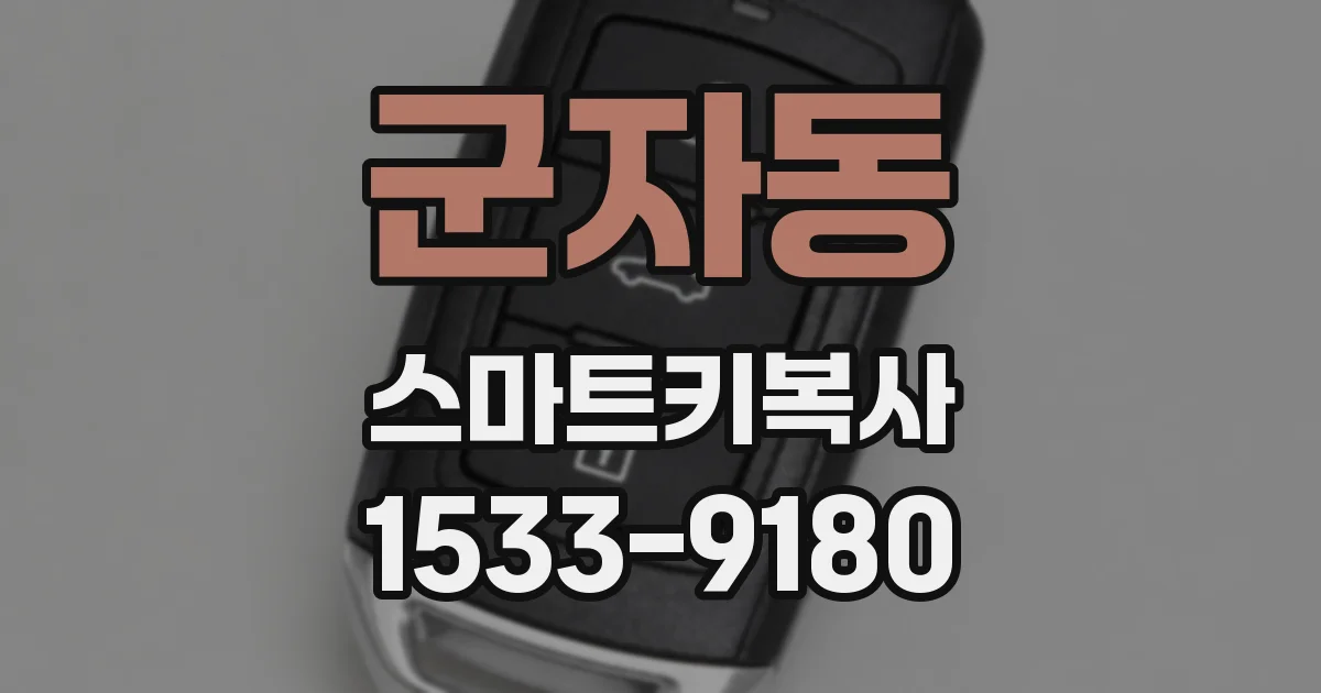 군자동 스마트키복사