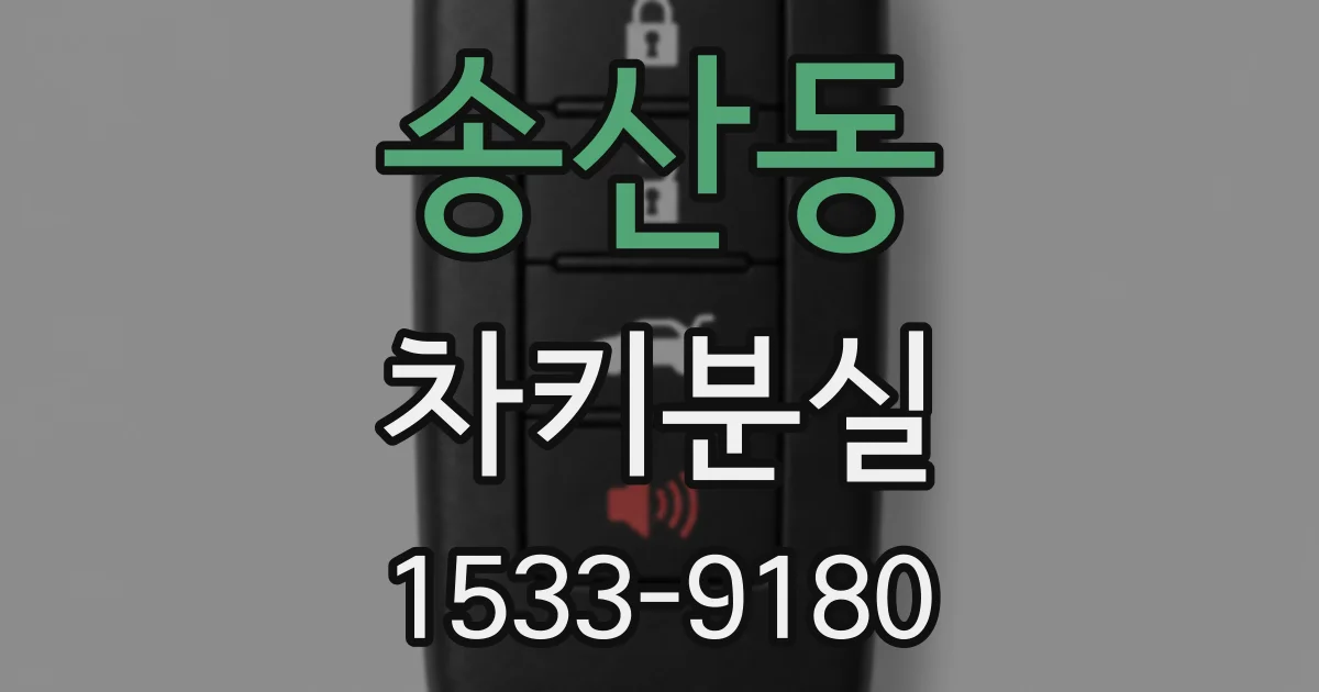 송산동 차키분실
