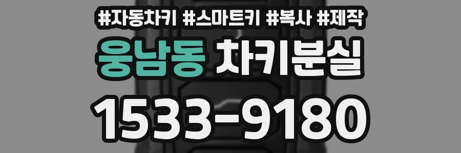 웅남동 차키분실
