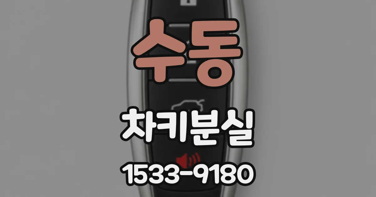 수동 차키분실