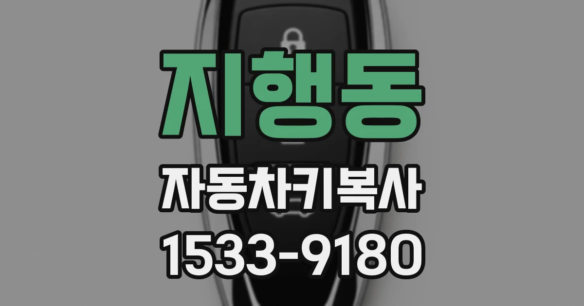 지행동 자동차키복사