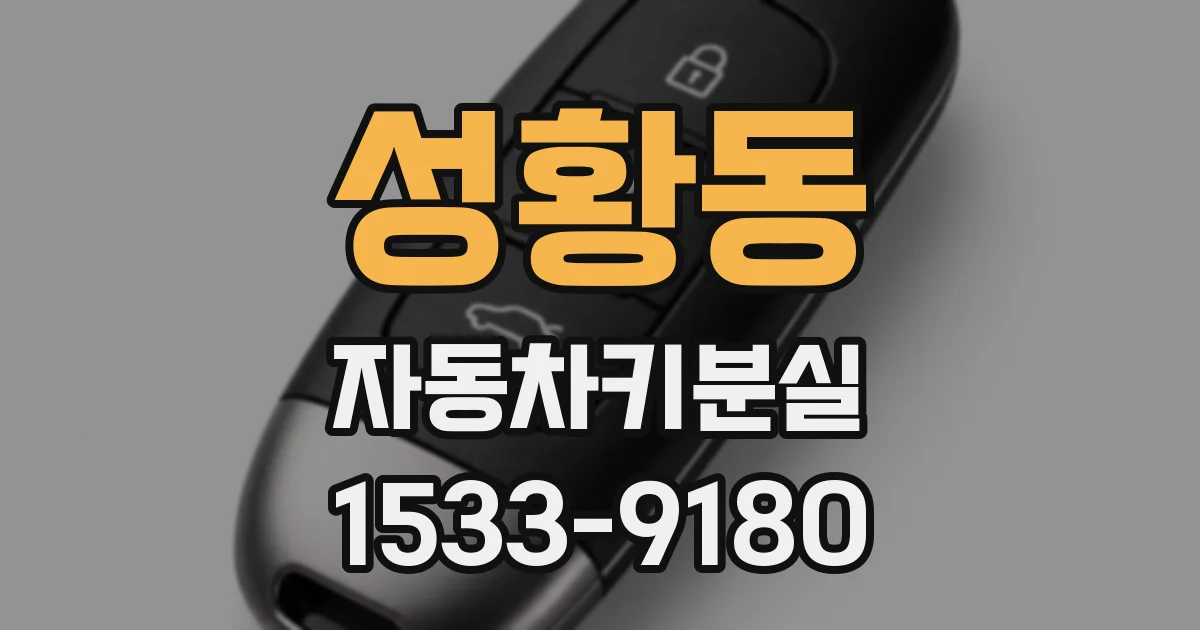 성황동 자동차키분실