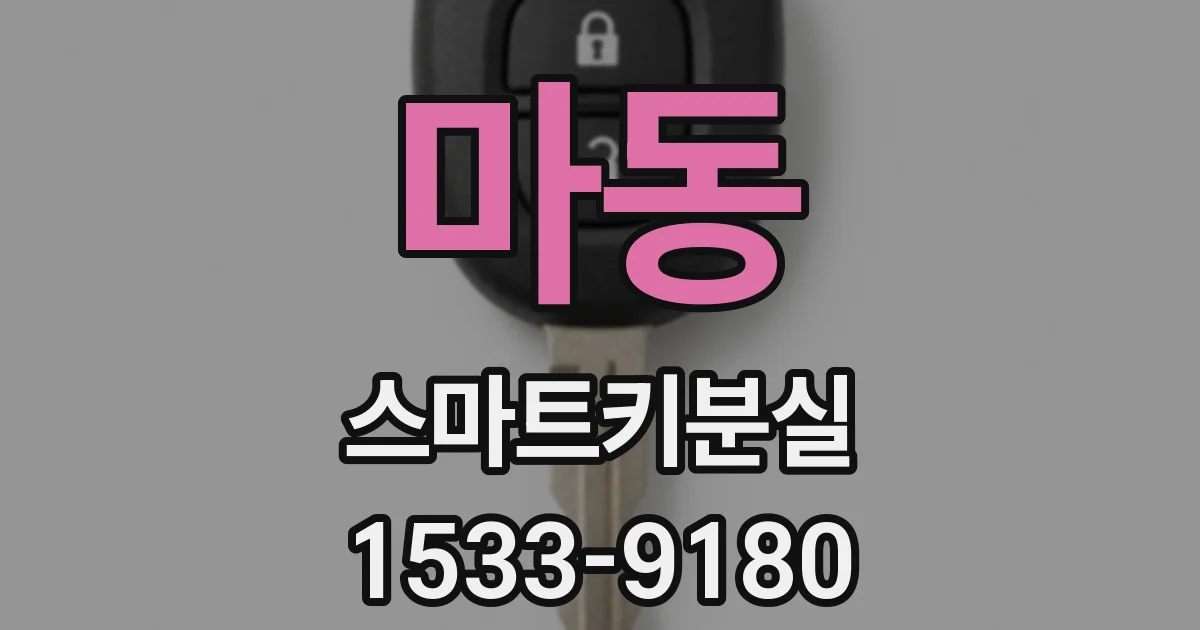 마동 스마트키분실