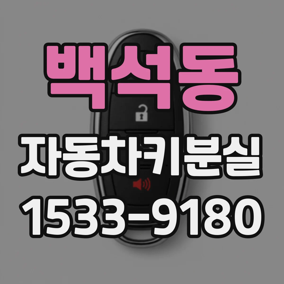 백석동 자동차키분실