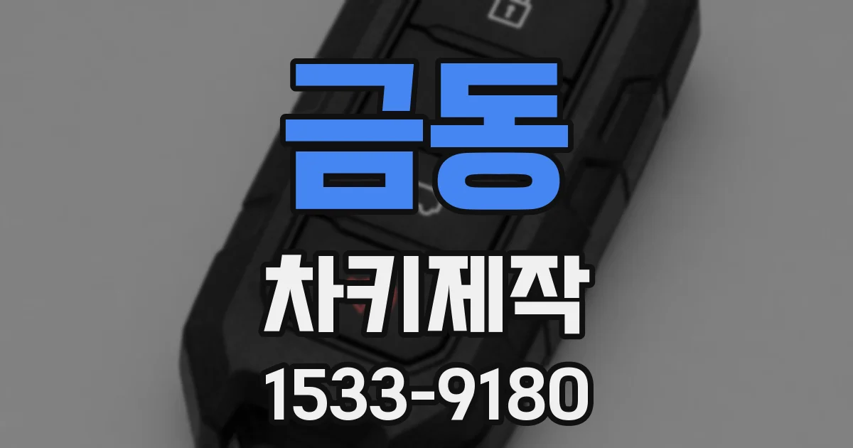금동 차키제작