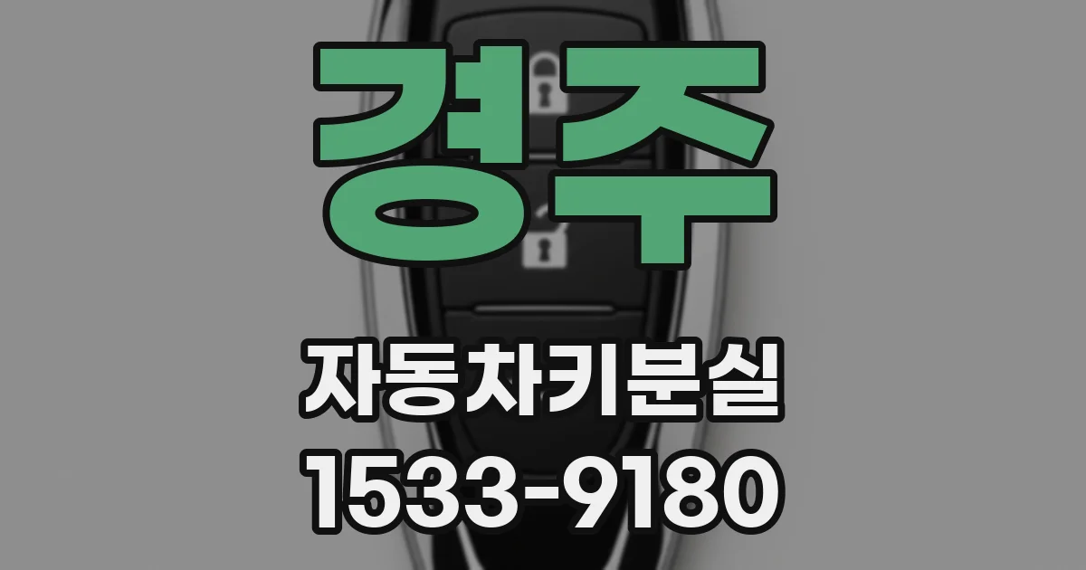 경주 자동차키분실