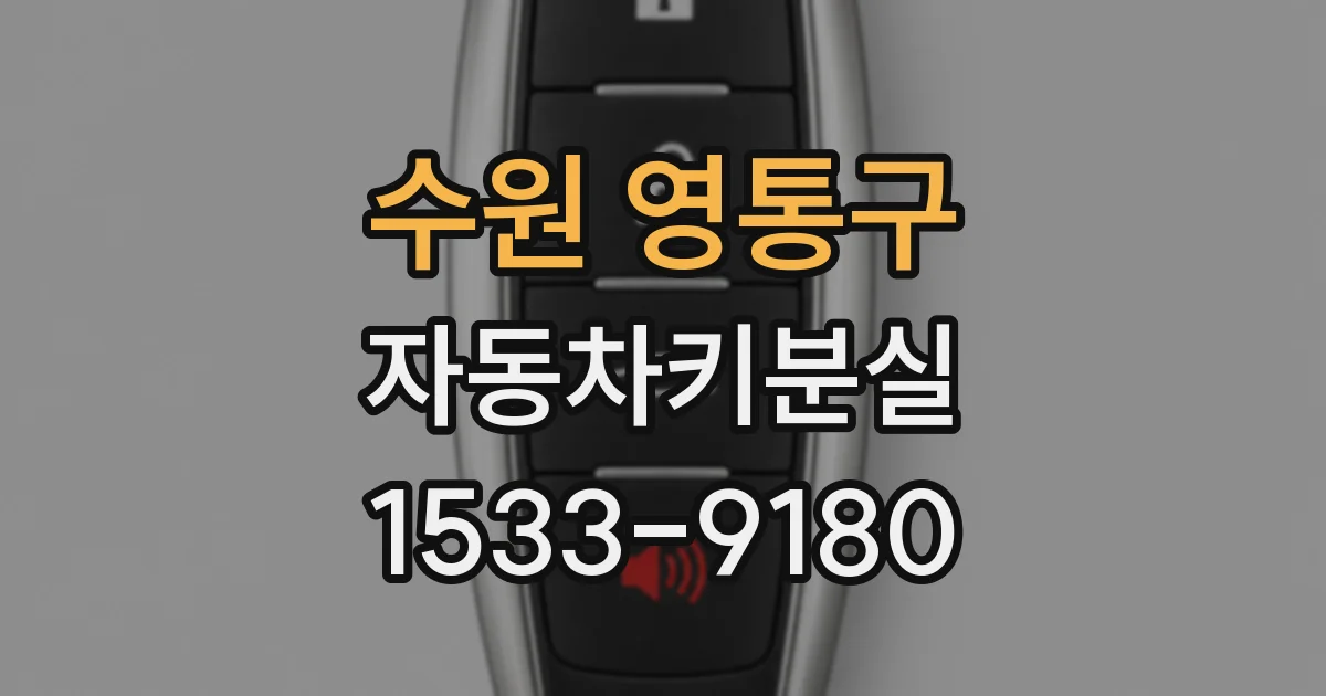 수원 영통구 자동차키분실