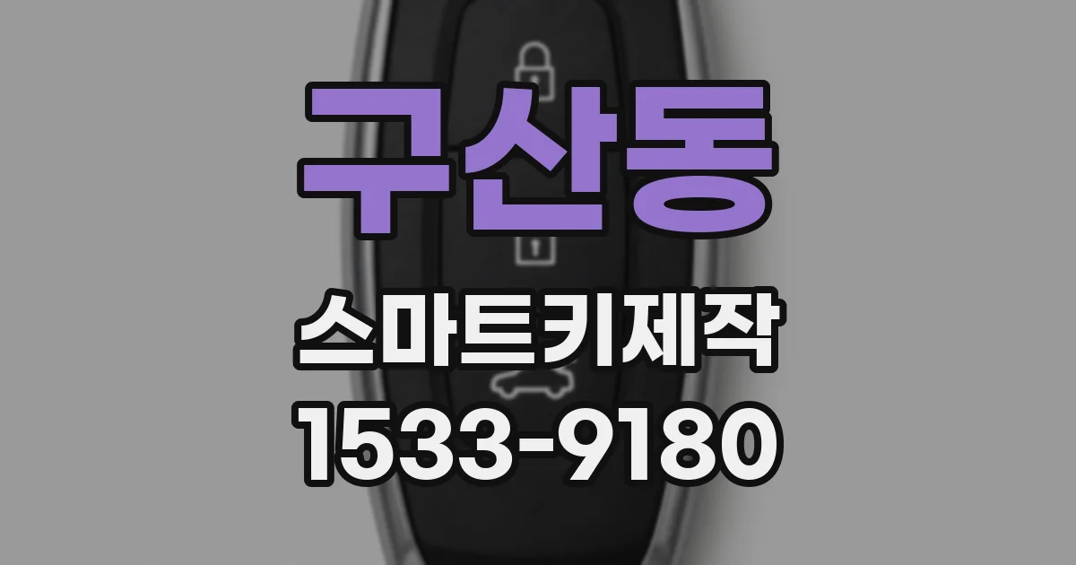 구산동 스마트키제작