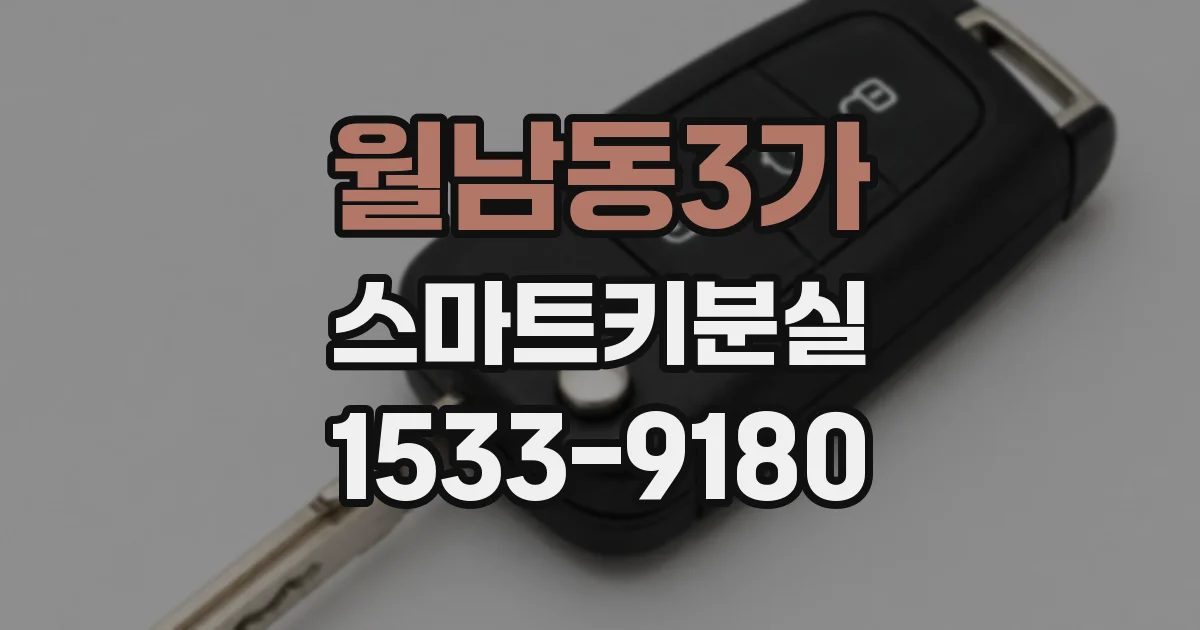월남동3가 스마트키분실