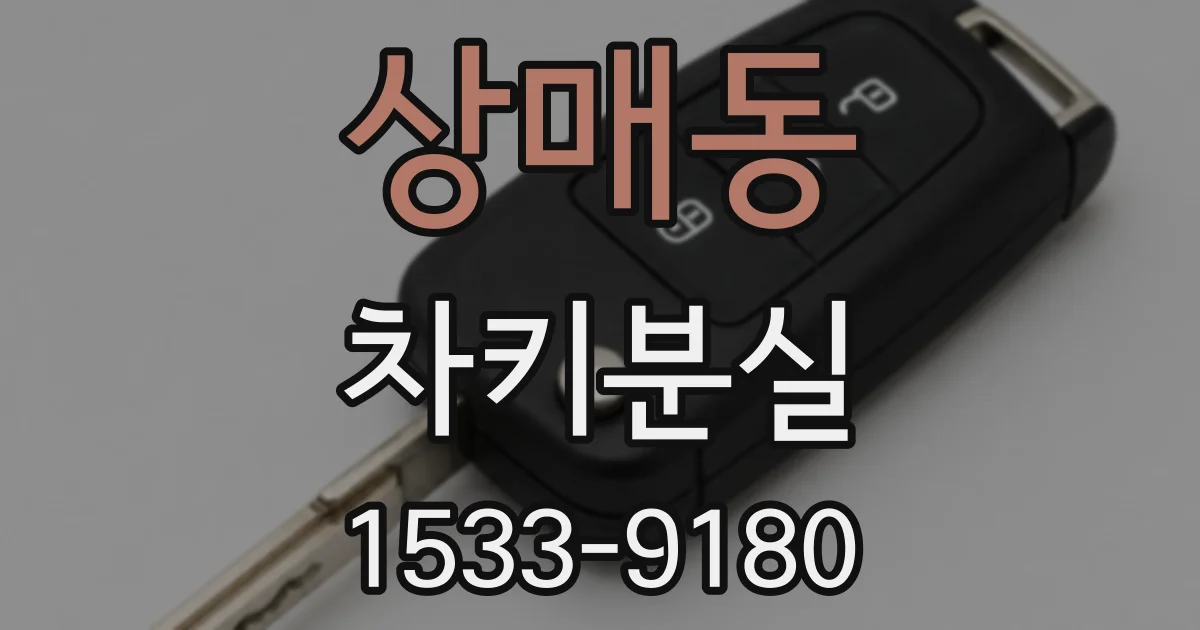 상매동 차키분실