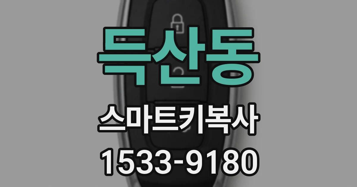 득산동 스마트키복사