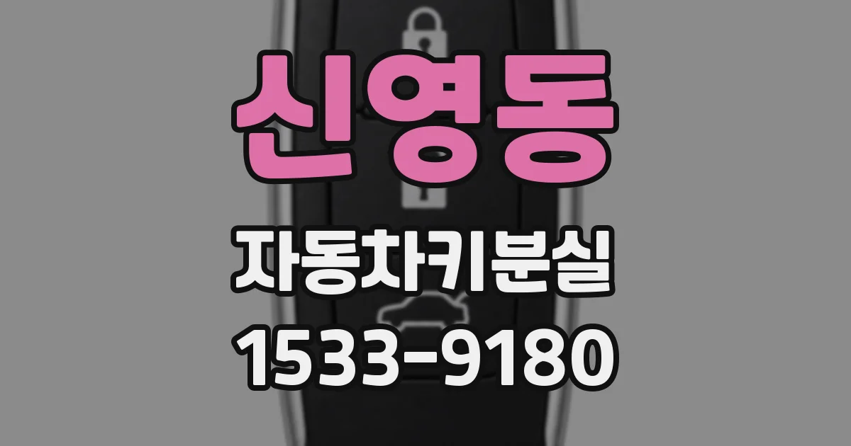 신영동 자동차키분실