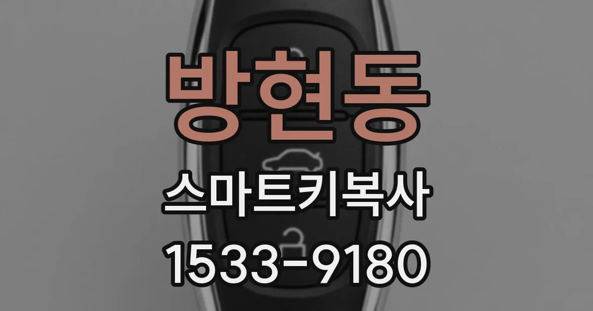 방현동 스마트키복사