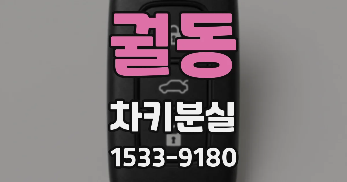 궐동 차키분실