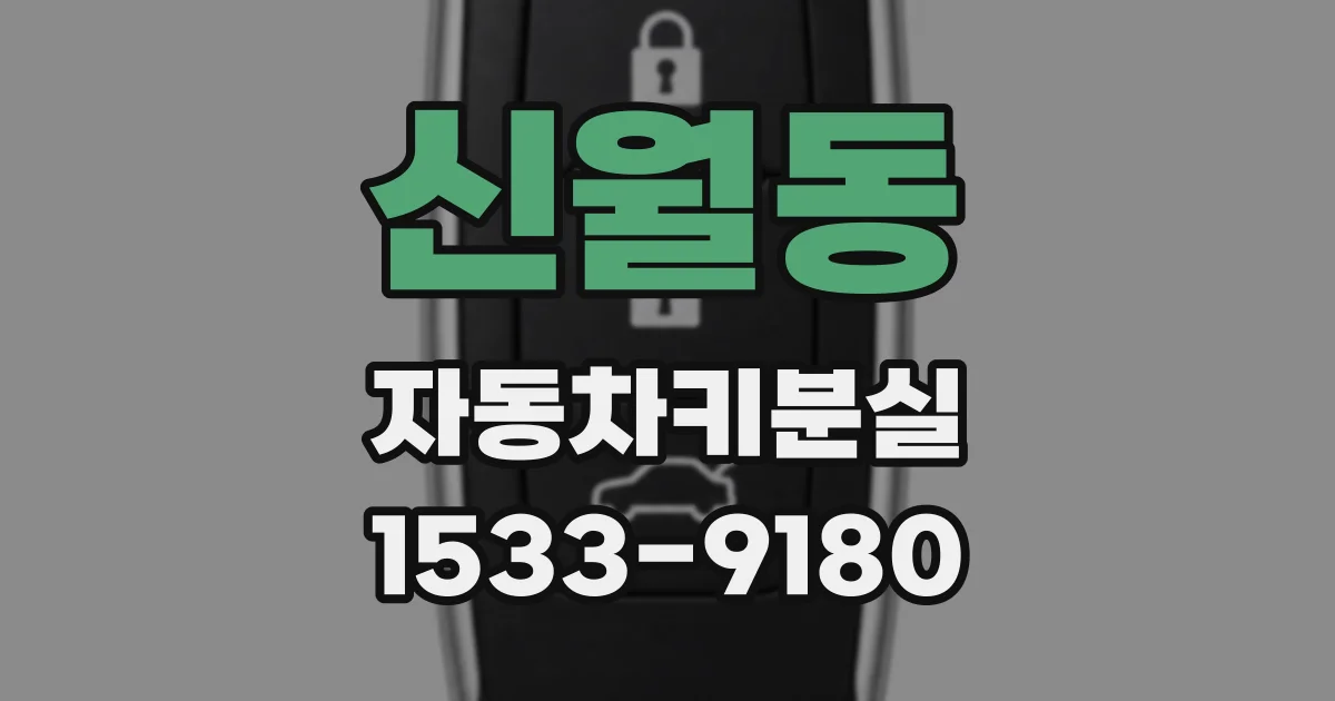 신월동 자동차키분실
