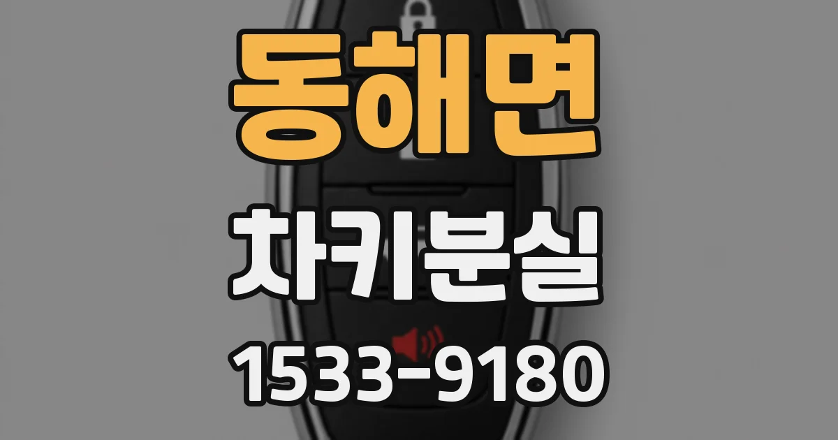 동해면 차키분실