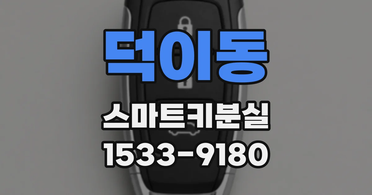 덕이동 스마트키분실