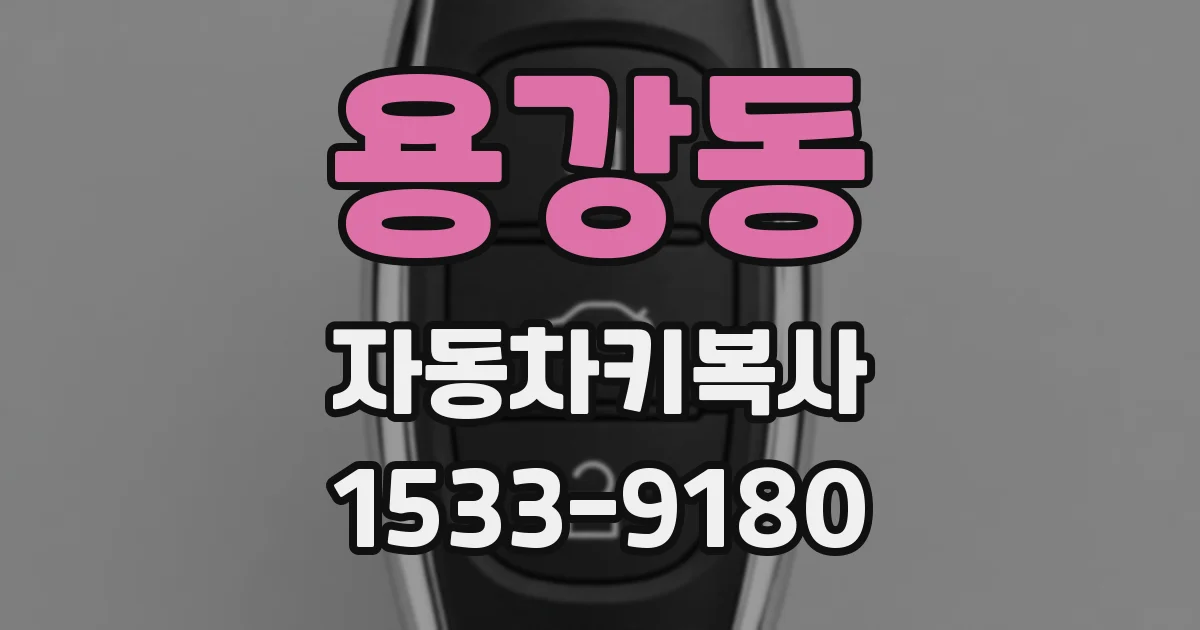 용강동 자동차키복사