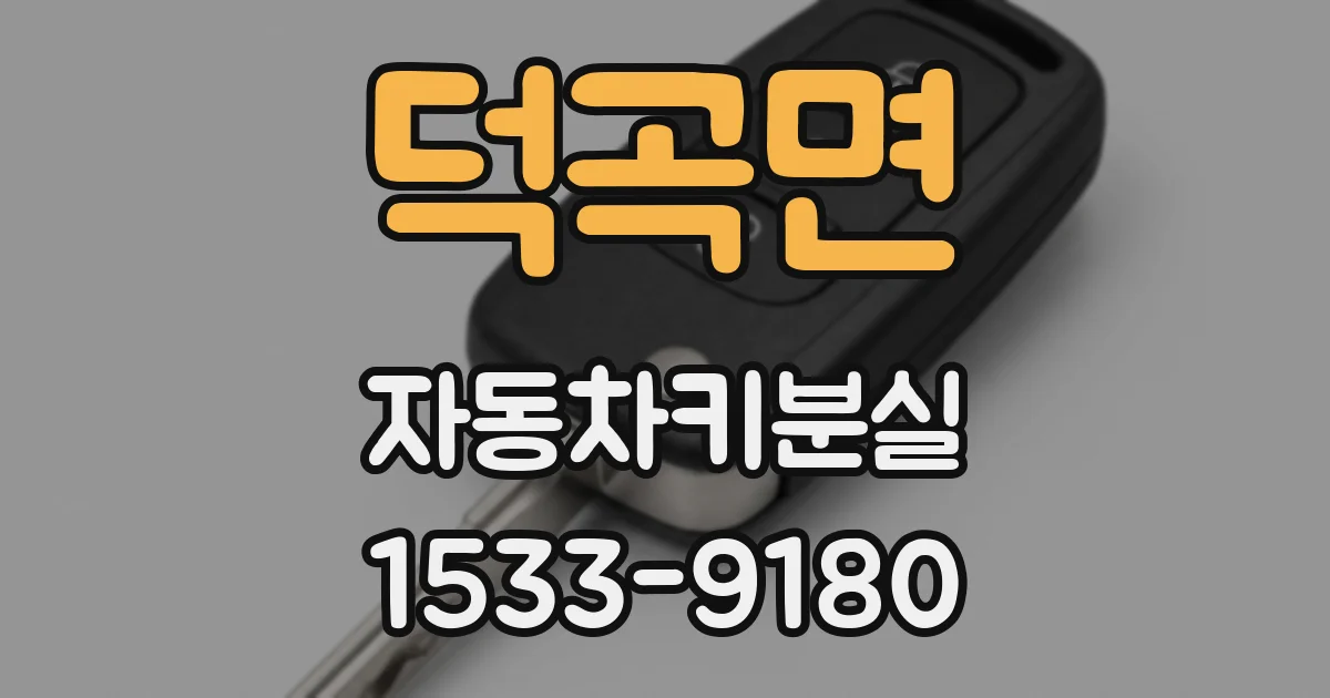 덕곡면 자동차키분실