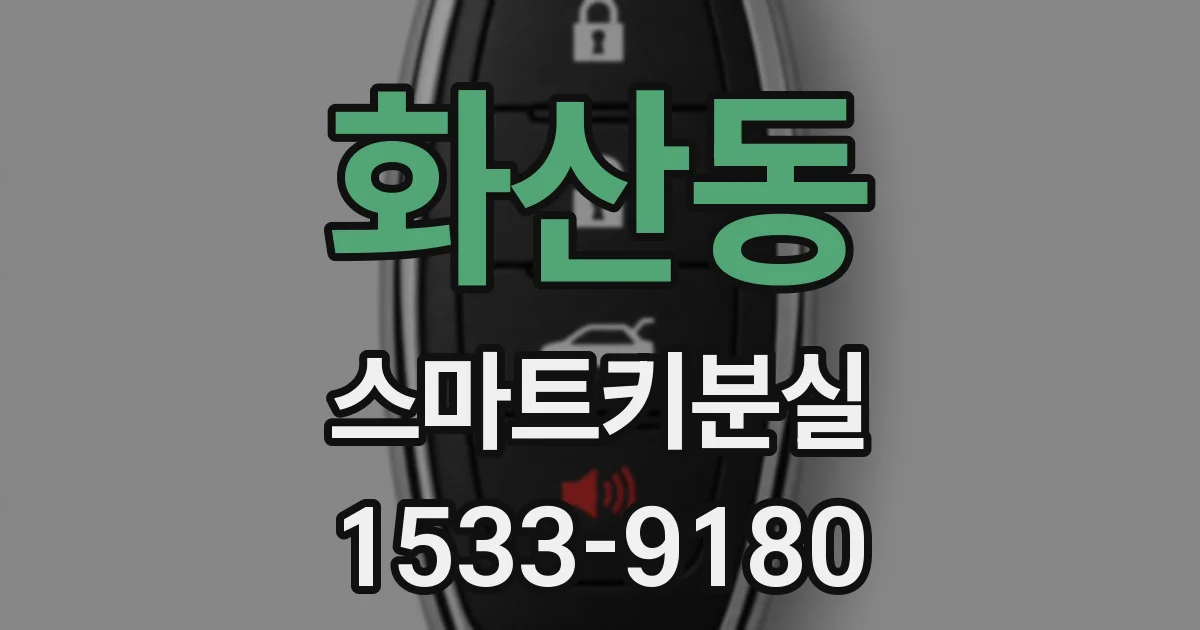 화산동 스마트키분실
