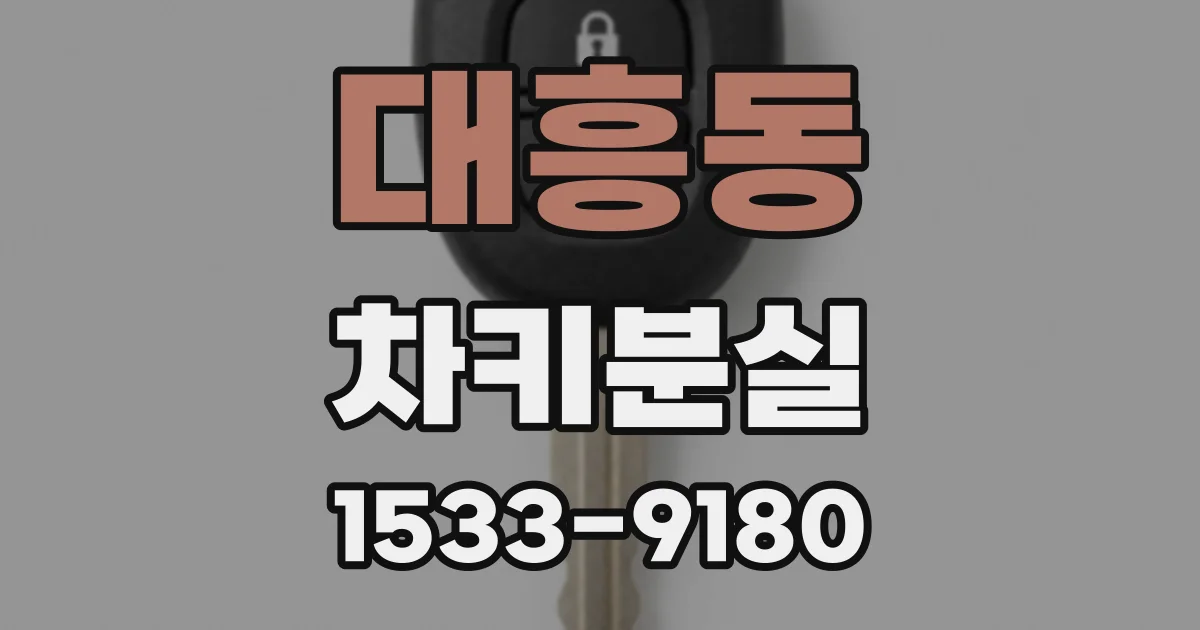 대흥동 차키분실