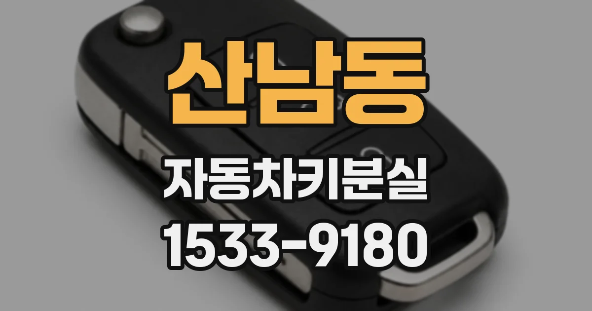 산남동 자동차키분실