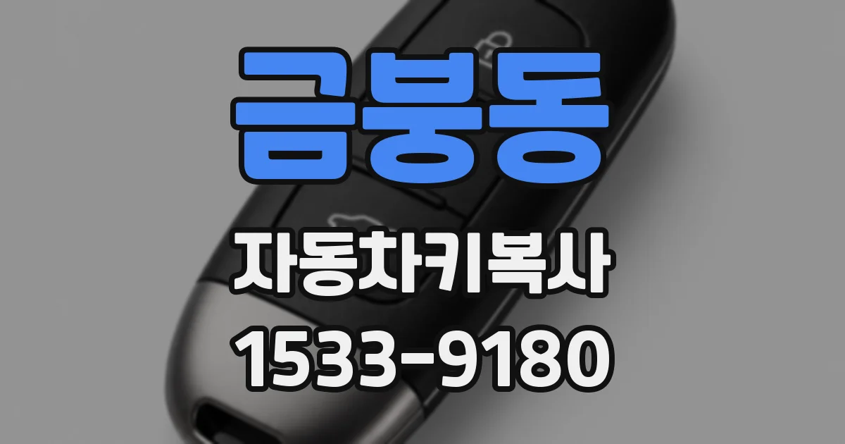 금붕동 자동차키복사