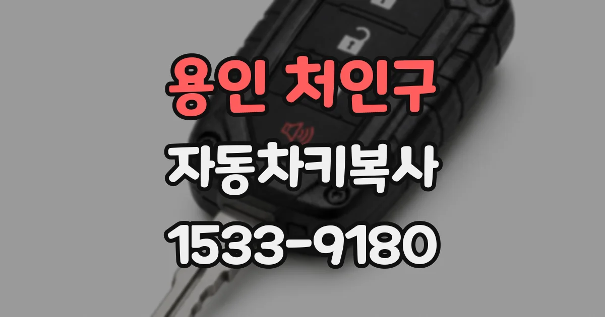 용인 처인구 자동차키복사