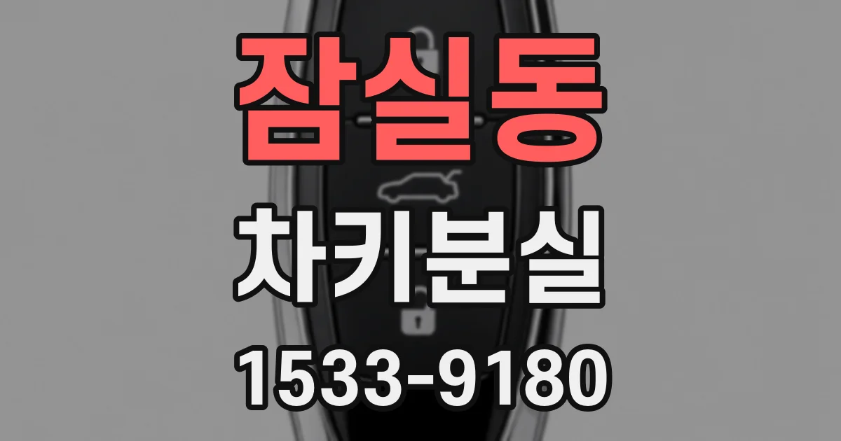 잠실동 차키분실