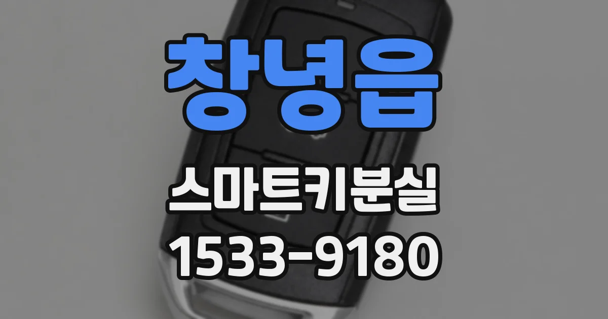 창녕읍 스마트키분실