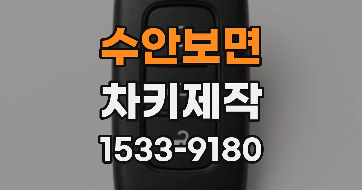 수안보면 차키제작