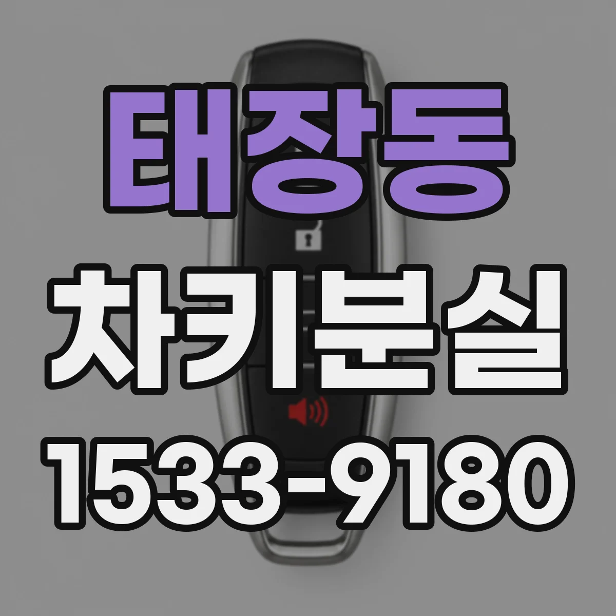 태장동 차키분실