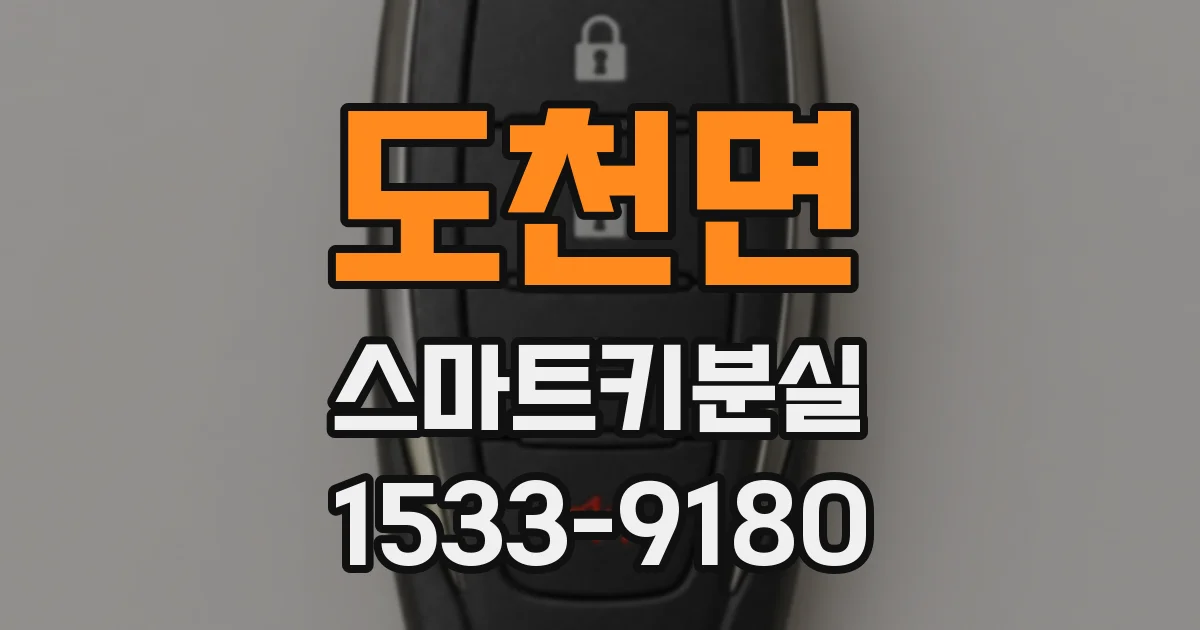도천면 스마트키분실