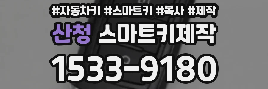 산청 스마트키제작