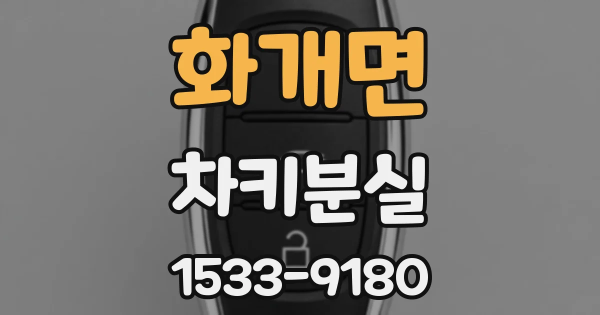 화개면 차키분실