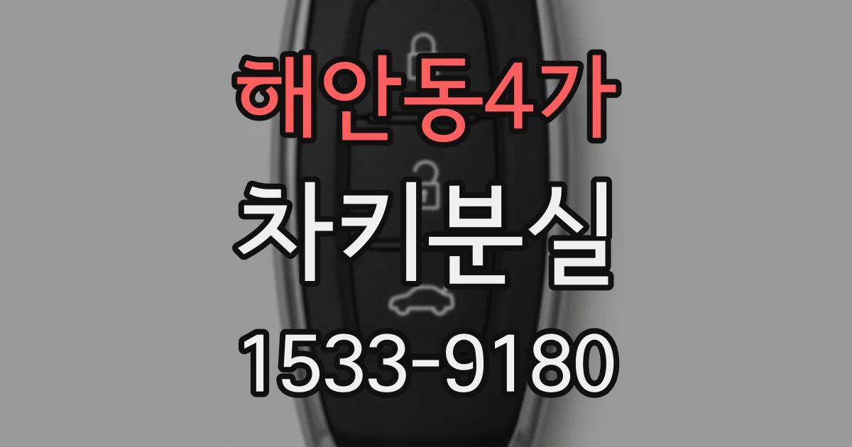 해안동4가 차키분실